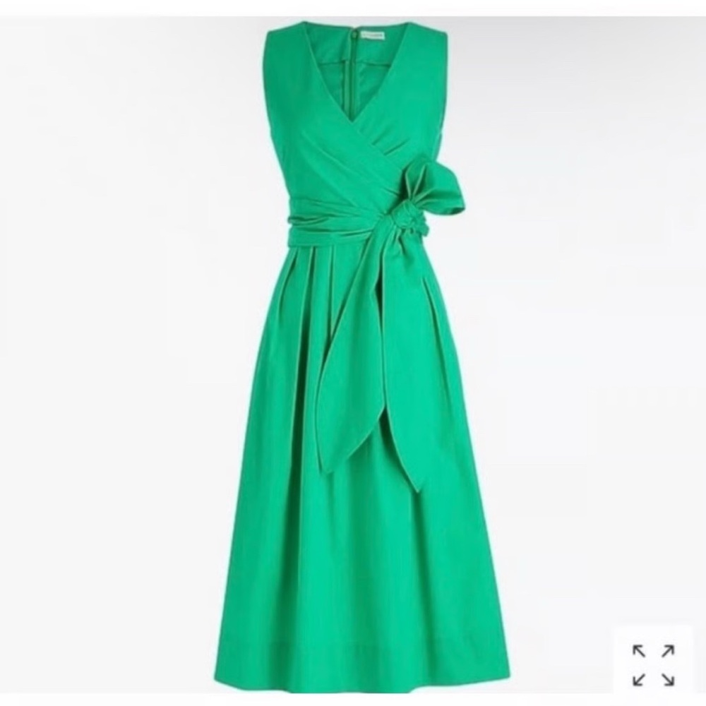 J. Crew Kelly Green Midi Dress